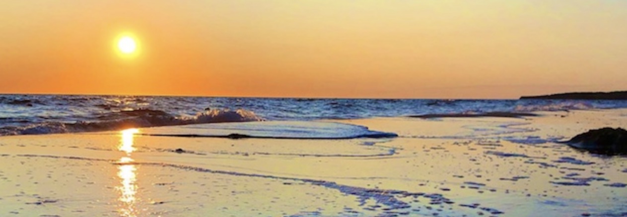 sunset on beach, healing power of prayer